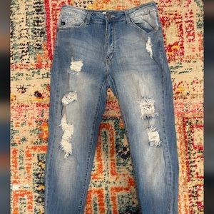 Women’s ripped Kancan jeans